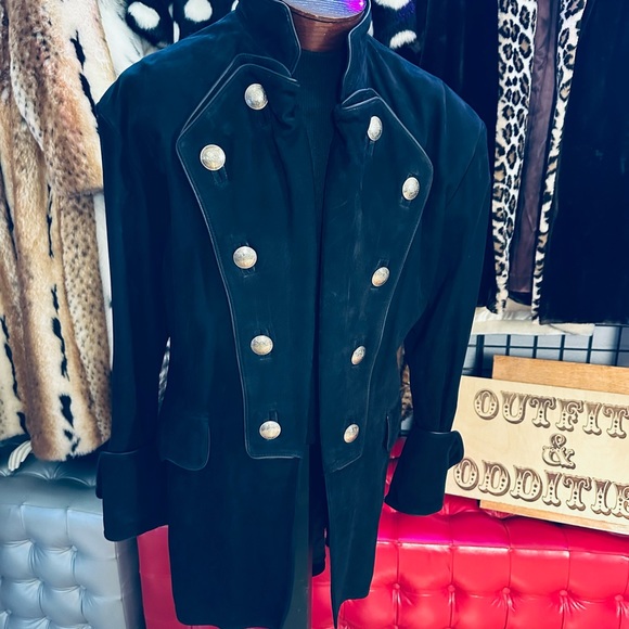 One of a Kind QUALITY Suede Leather Pirate Frock Coat Custom by Pyrate-Style - Picture 2 of 13